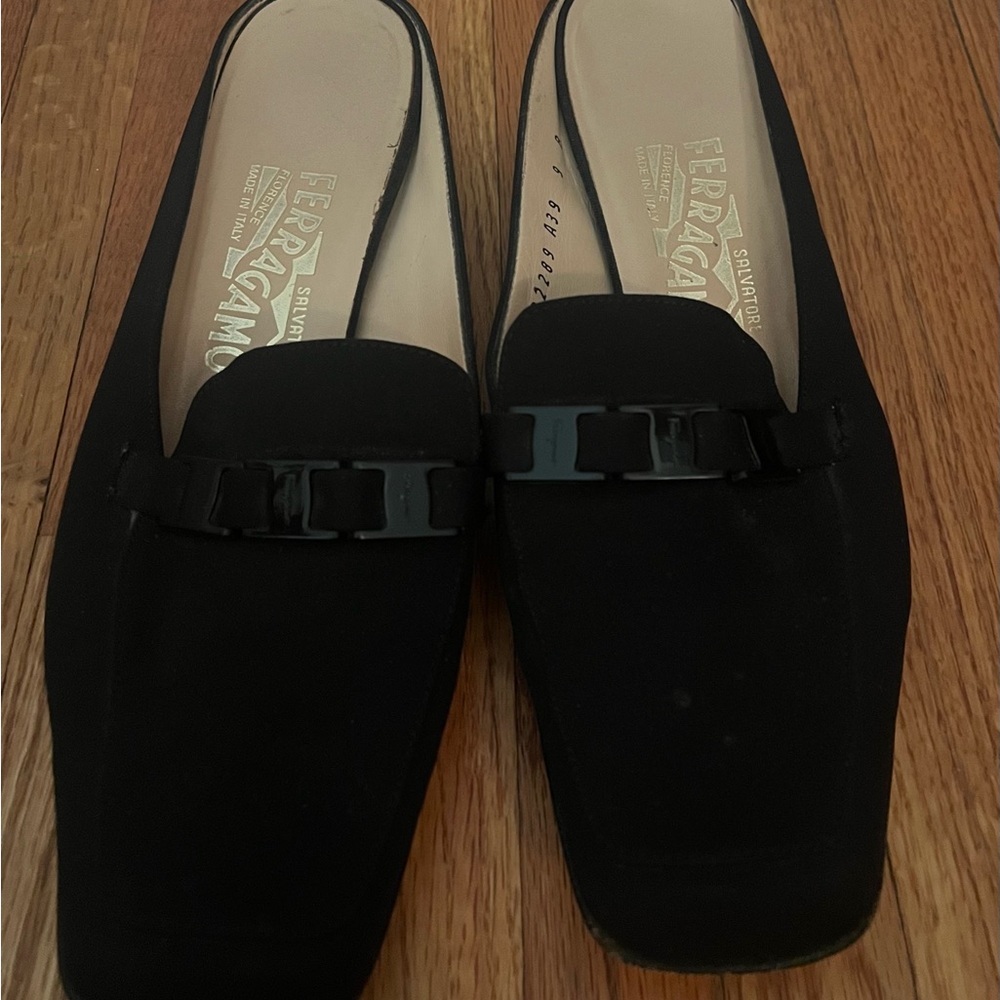 Salvatore Ferragamo Black Mules
